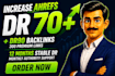 increase dr 70 plus get high DR 90 backlinks