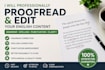 proofread and edit your english text manually