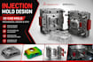 do injection mold, 3d cad mold and mechanical product design for manufacturing