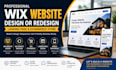 design wix website, squarespace, redesign landing page