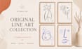 create original minimalist line face art