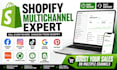 setup shopify multichannel connected with amazon etsy ebay and tiktokshop