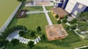 redesign 3d frontyard landscape,site plan, backyard pool,patio, hardscape render