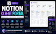 create a custom notion client portal and client management workspace