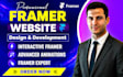 framer website, interactive framer, animations, framer design, framer expert