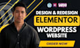 build or redesign wordpress elementor website development, wordpress developer