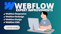 do webflow design, webflow redesign, responsive webflow cms website