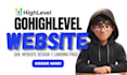 design a professional gohighlevel website, ghl landing page