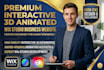 build interactive 3d animated wix website wix studio business website
