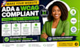make your shopify wix wordpress website ada and wcag compliant