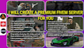 custom fivem server with scripts cars jobs and full roleplay setup ready server