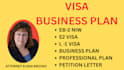 develop your eb2 niw l1 e2 o1 immigration business plan