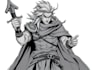 make a character sheet with a unique art style