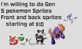 create gen 5 style pokemon sprites for fangames