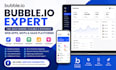 build a professional bubble io web app, mvp, saas