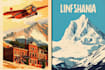 design retro vintage travel poster