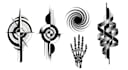 custom an abstract black tattoo design
