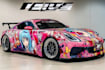 create racing car wrap, itasha wrap design with extreme creativity