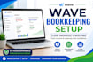 help you set up your wave bookkeeping