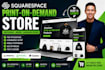 build a squarespace print on demand ecommerce store