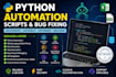 do python automation scripts and bug fixing