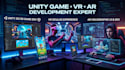 develop unity 2d 3d mobile games, VR oculus games and ar applications profession