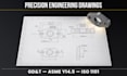 create precise manufacturing technical drawings with gdt and asme standards