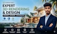 interior exterior 3d rendering, sketchup, revit 3d model and visualization