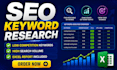 do SEO research to find low competition and high search volume terms