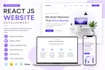 build a modern react js website or responsive landing page