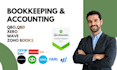 do bookkeeping and bank reconciliation using quickbooks, xero, zoho book