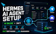 set up hermes ai agent with n8n automation on your vps