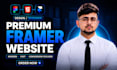 design a modern framer website, landing page, and responsive website