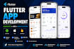 develop a flutter mobile app for android and ios