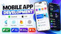 develop mobile apps for android ios flutter react native and ai