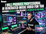 produce professional ai generated music video for you