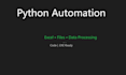 build a python automation script for excel and file tasks