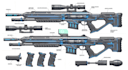 create weapon design and illustration