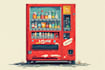do a catchy vending machine design