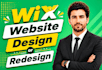 do wix website design and redesign, wix studio website development with wix SEO