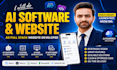 develop an ai website, ai web application, ai software as website developer