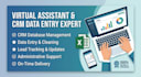 do CRM data entry and client management support