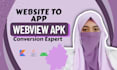 convert your website into an android app, webview apk in 8 hours