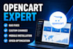fix bugs and make changes in your opencart website
