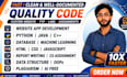do assigned programming python machine learn java cpp sql database web developer