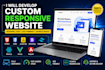 develop a custom responsive website using HTML CSS js react vue angular