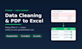 do data cleaning, excel formatting, and PDF to excel conversion
