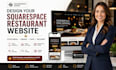 design squarespace restaurant website food menu website dining website