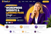 create landing page and complete wordpress website