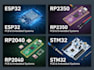design esp32, rp2350, rp2040 and stm32 pcb and embedded systems